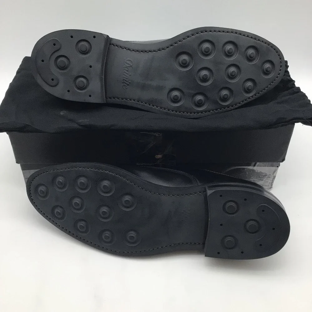 Allen Edmonds Fifth Avenue Black Leather Cap Toe Oxford Shoes Size 11.5 D NEW